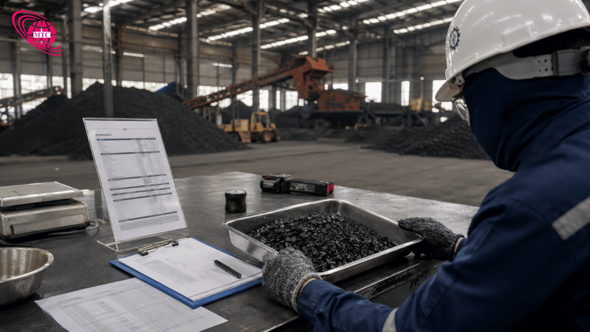 Đối chiếu COA than Úc với mẫu hàng trước khi đặt mua