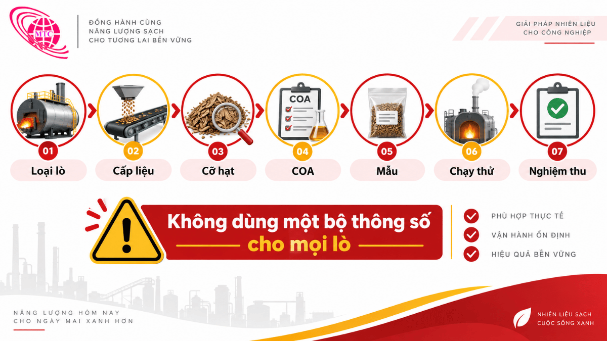 Checklist kiểm tra than Indonesia cho lò ghi xích